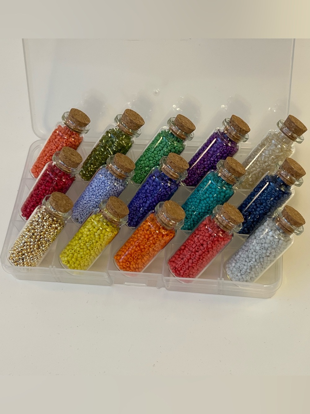 Craft Beads, 15 BOTTLES OF SEEDS - DON’T PLANT, Jewelry Supplies, loose bulk